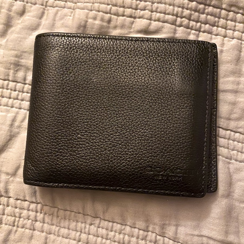 Black men’s coach wallet